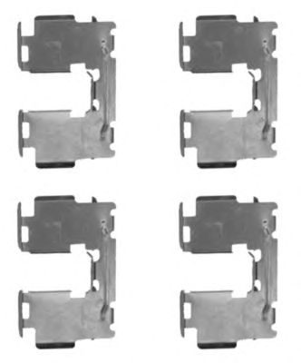 HELLA PAGID 8dz355203901 -  Комплектующие, колодки дискового тормоза